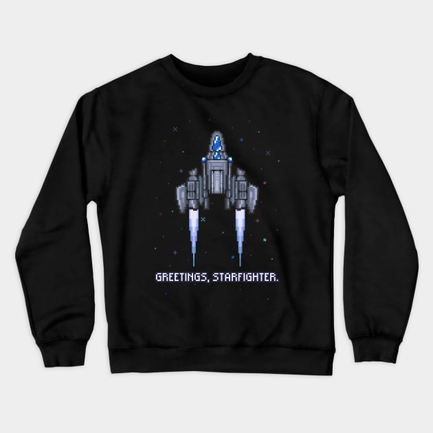 Greetings, Starfighter Crewneck Sweatshirt by SouzouInc